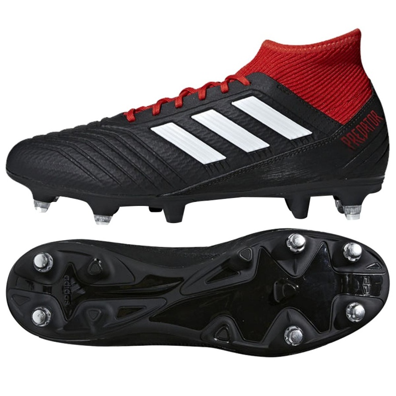 Adidas Predator 18.3 Sg M BB7749 futballcipő piros fekete