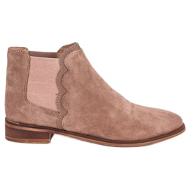 Bőr Boties Jodhpur csizma barna