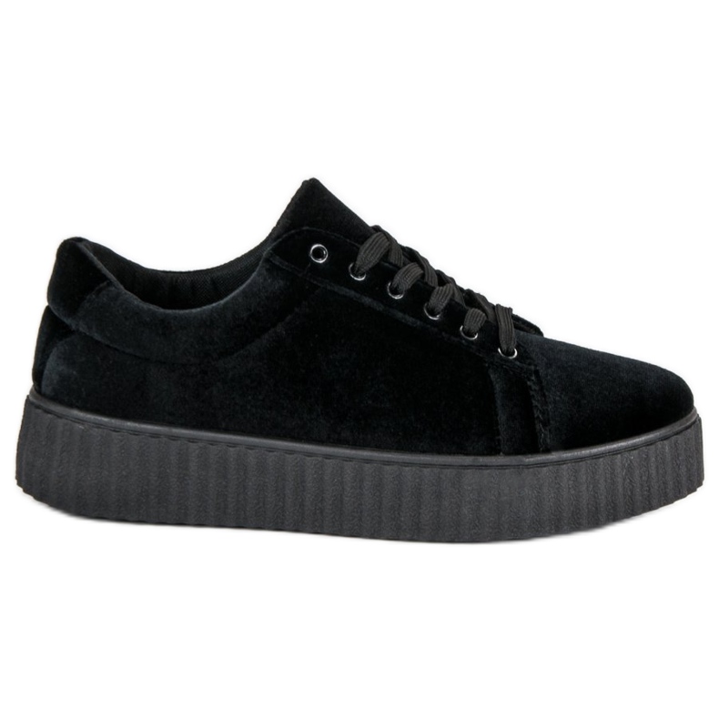 McKey Velour Creepers Sneakers fekete