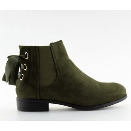 Green Chelsea női csizma 3740 Olive zöld