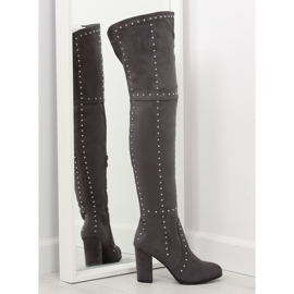 Szürke Szürke comb magas sarkú cipő NC221 szürke Szürke Szürke comb magas sarkú cipő NC221 szürke