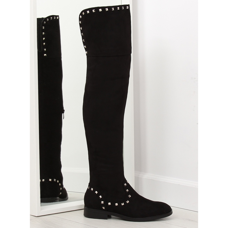 Fekete lapos combcsizma T161 Fekete lapos combcsizma T161