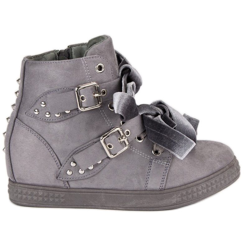 Super Me Szürke cipők masnival