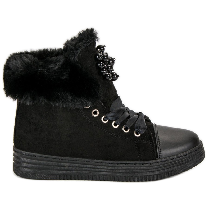 Meleg cipők fekete Meleg cipők fekete