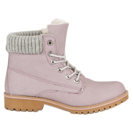 Violet Trappers Báránybőrrel MCKEYLOR ibolya