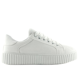 Fehér AX03 Fehér cipők, magas talppal