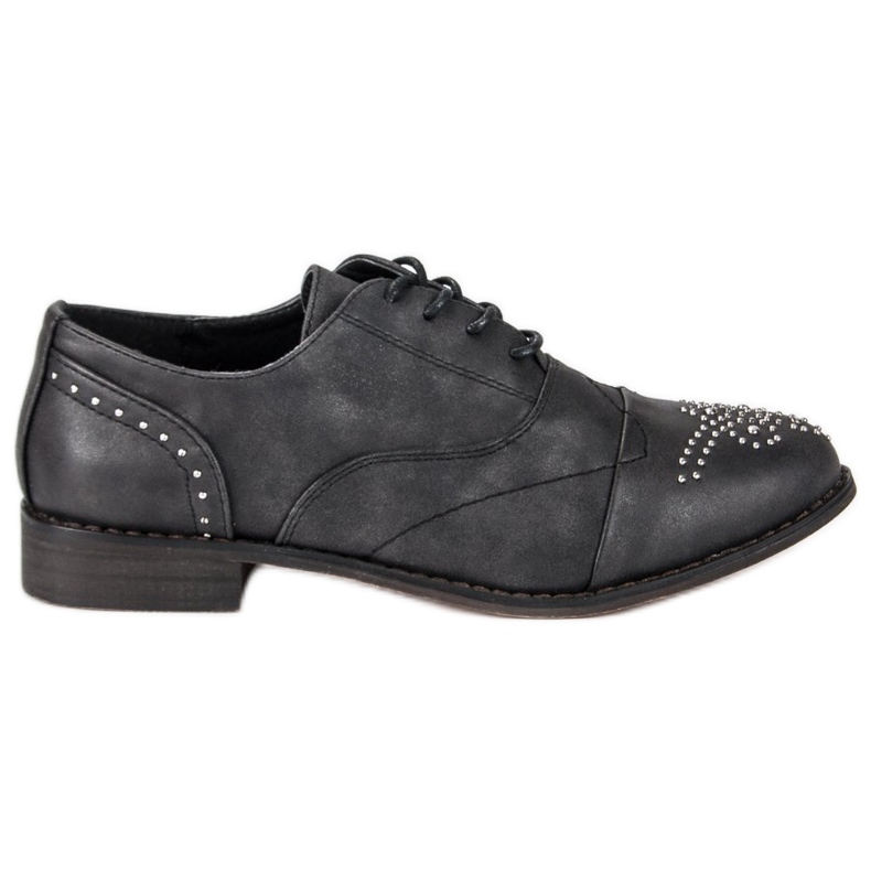 Super Me Divatos kötött cipő fekete