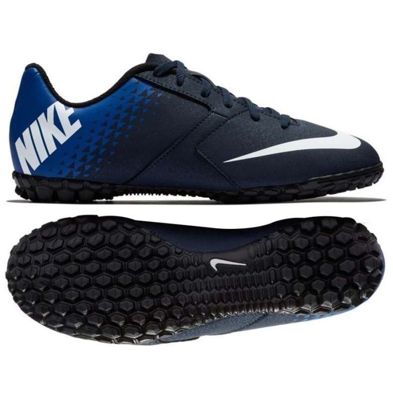 Nike BombaX Tf Jr 826488-414 futballcipő fekete fekete