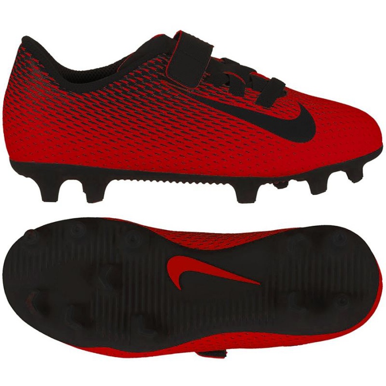 Nike Bravatia II V FG Jr 844434-601 futballcipő piros