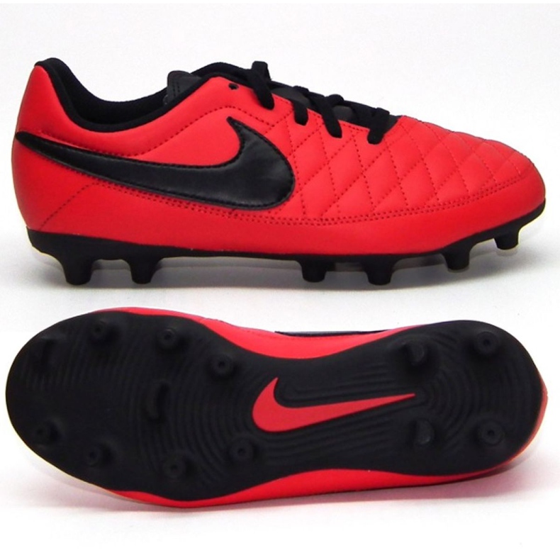 Nike Majestry Fg Jr AQ7897-600 futballcipő piros piros
