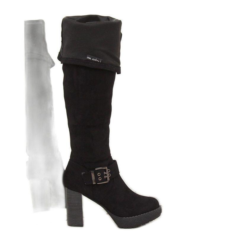 Fekete 862-GG fekete platformcsizma Fekete 862-GG fekete platformcsizma