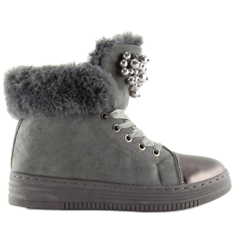 Szürke KK-97 Szürke vastagon szigetelt cipők