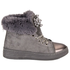 Meleg cipők szürke Meleg cipők szürke