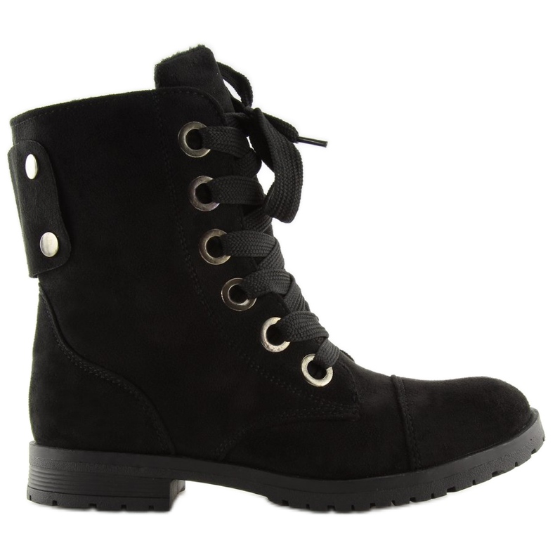 Fűzős csizma fekete 16-526 fekete munkás Fűzős csizma fekete 16-526 fekete munkás