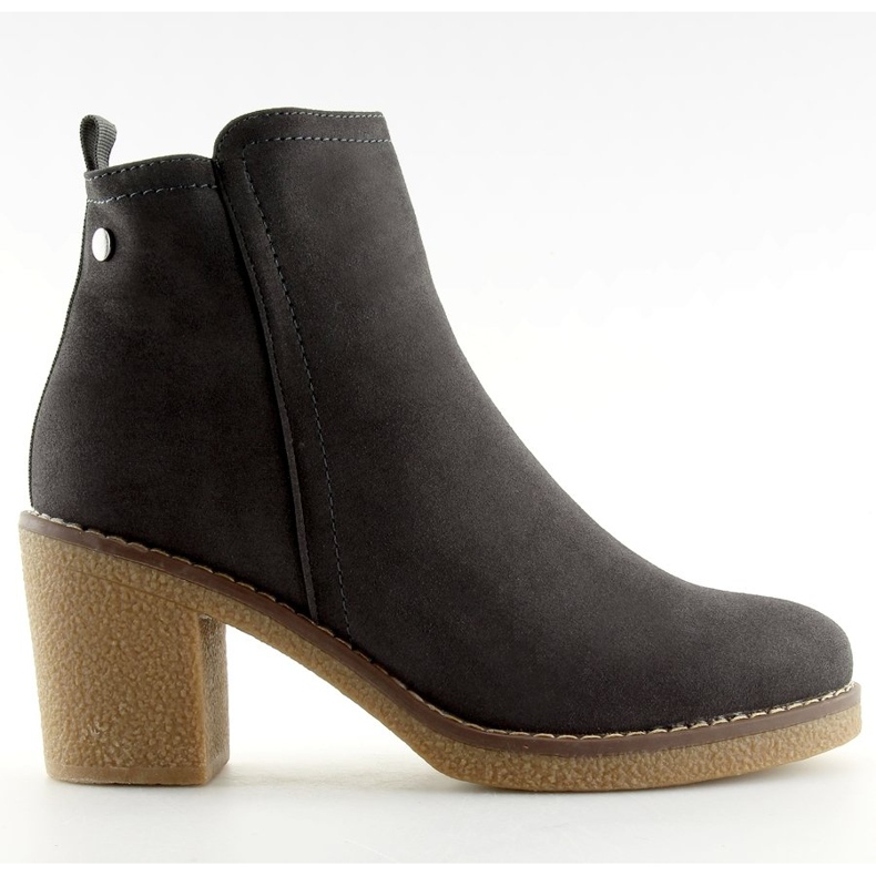 Szürke Magas sarkú csizma 7B670 Szürke