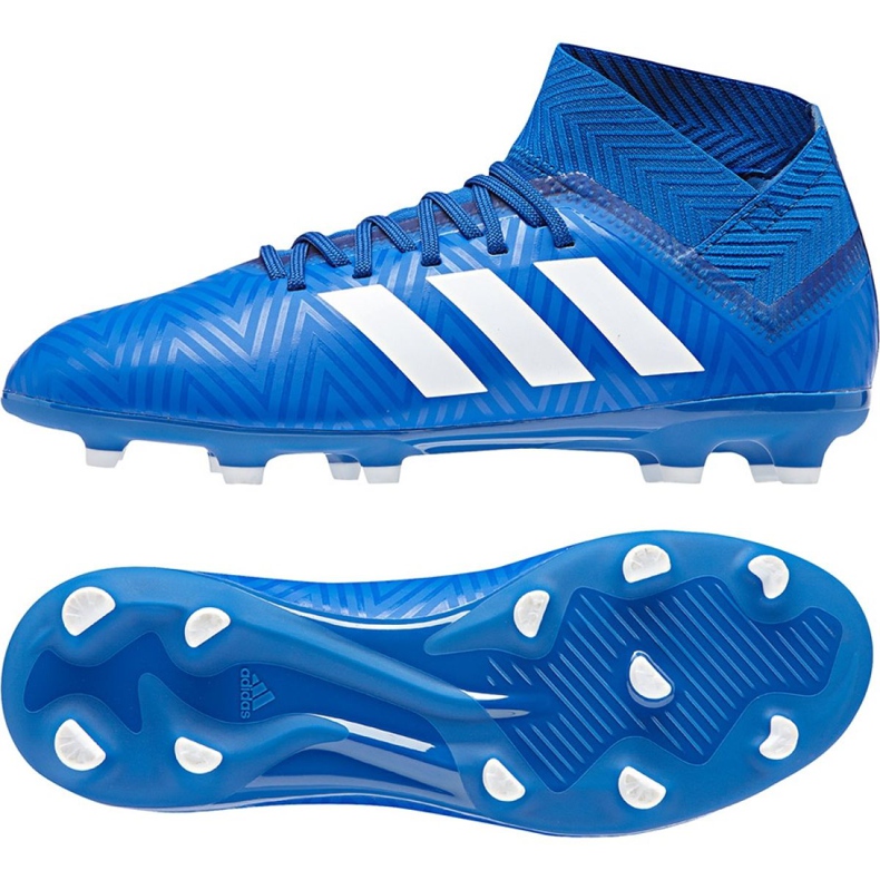 Az adidas Nemeziz 18.3 Fg Jr DB2351 futballcipő sokszínű kék