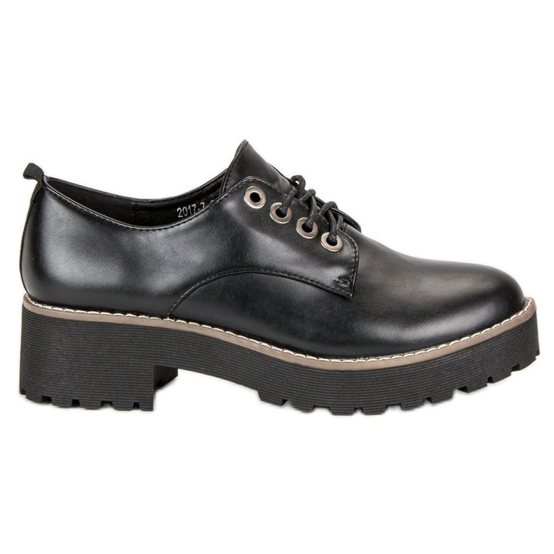 Divatos fűzős cipő fekete