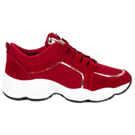 Vices Velúr sportcipő satu piros