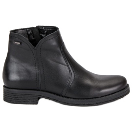 Alacsony csizma a VINCEZA cipzáron fekete