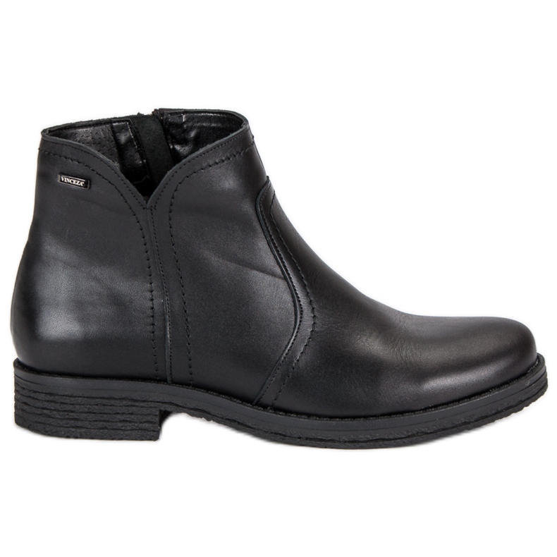 Alacsony csizma a VINCEZA cipzáron fekete
