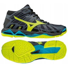 Mizuno Wave Tornado X2 Mid M V1GA181747 röplabda cipő fekete szürke