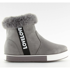 Szürke bokáig érő cipők NB252P Szürke bokáig érő cipők NB252P