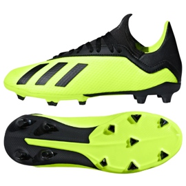 Adidas X 18.3 Fg Jr DB2418 futballcipő sokszínű zöld