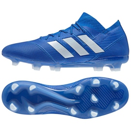Adidas Nemeziz 18.1 FG M DB2080 futballcipő kék Adidas Nemeziz 18.1 FG M DB2080 futballcipő kék