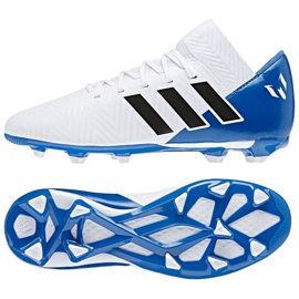 Adidas Nemeziz Messi 18.3 FxG Jr DB2364 futballcipő sokszínű fehér Adidas Nemeziz Messi 18.3 FxG Jr DB2364 futballcipő sokszínű fehér