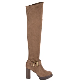 Super Me Muskétás bakancs a poszton barna