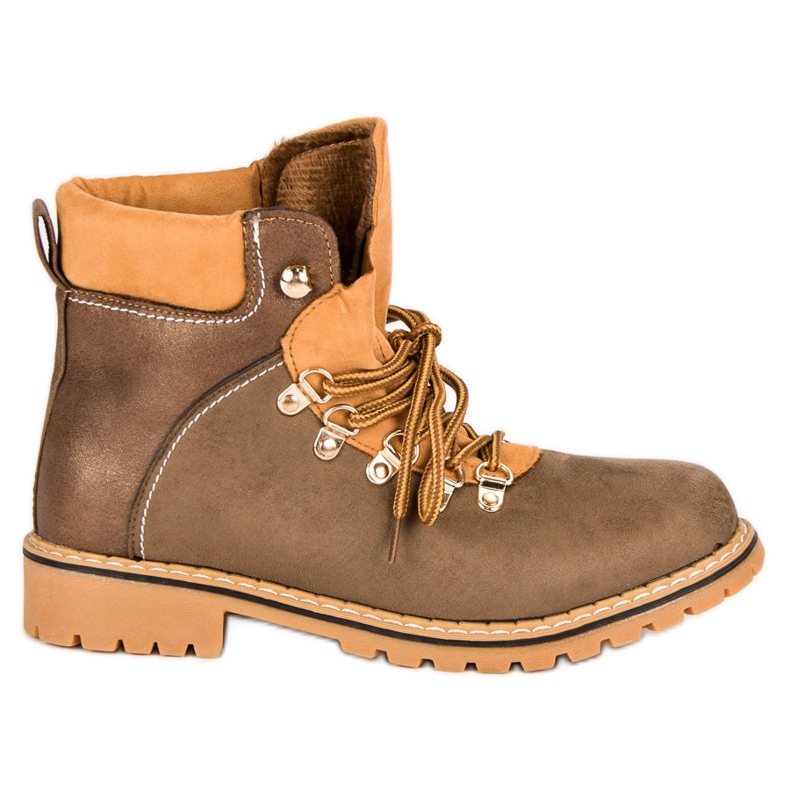 Női barna túracipő