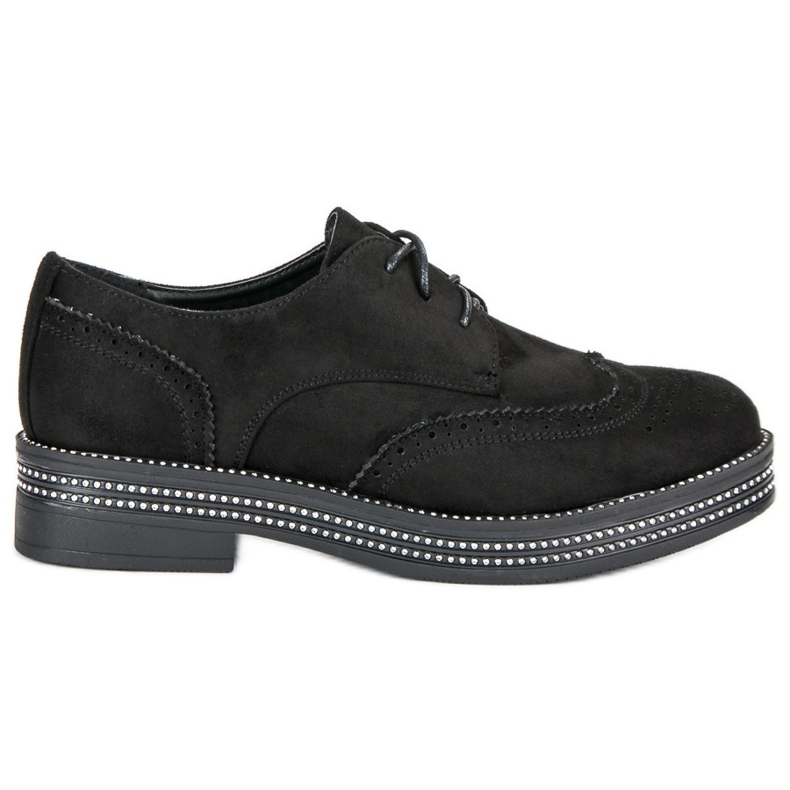 Seastar Divatos velúr cipő fekete