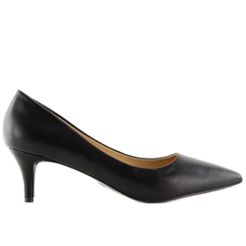 Szivattyú alacsony sarkú fekete 123-3 Fekete