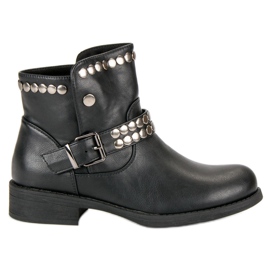 L. Lux. Shoes Rock fekete csizma