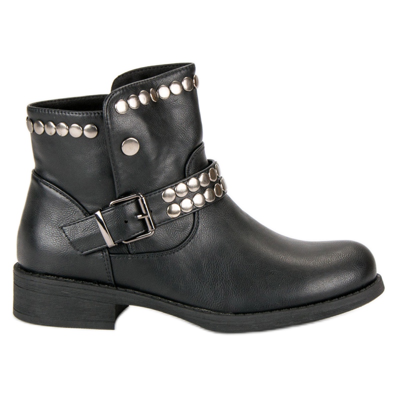 L. Lux. Shoes Rock fekete csizma