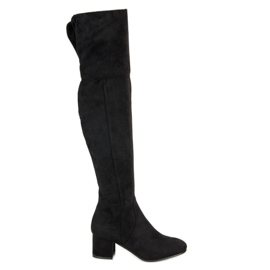 Seastar Velúr térdnadrágos csizma fekete