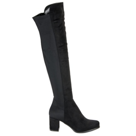 Lucky Shoes Fekete szabású muskétások