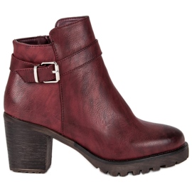 Kayla Burgundi csizma minden nap piros