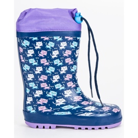 Gyerek Wellies lila kék