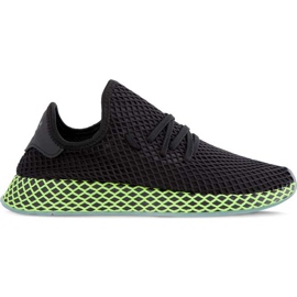 Adidas Deerupt Runner Core Black Core Black Ash Blue fekete