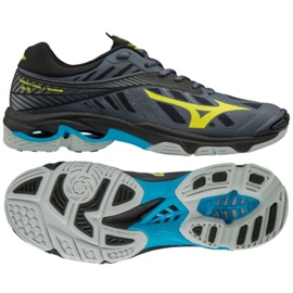Mizuno Wave Lighting Z4 M V1GA180047 röplabda cipő fekete szürke