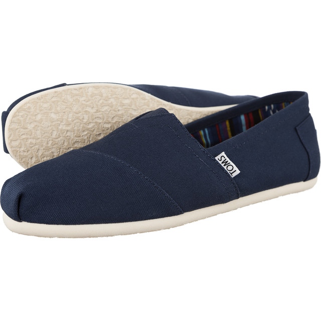Toms Canvas Mens Classic Alpargata 866 sötétkék