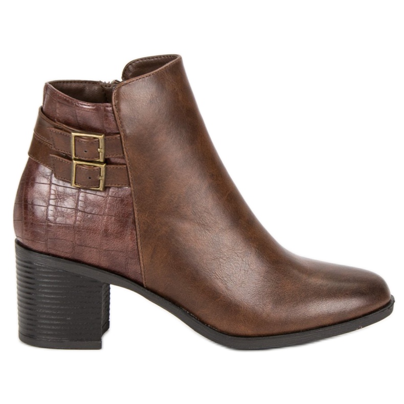 Filippo Klasszikus magas sarkú csizma barna