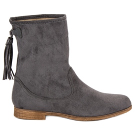 Weide Boho velúr csizma szürke Weide Boho velúr csizma szürke