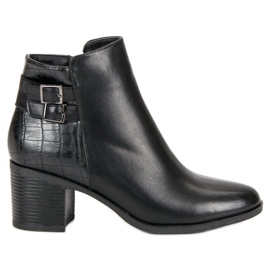 Filippo Klasszikus magas sarkú csizma fekete