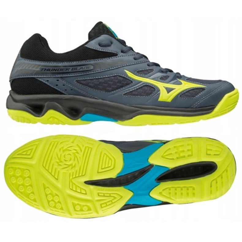 Mizuno Thunder Blade M V1GA177047 röplabda cipő fekete kék