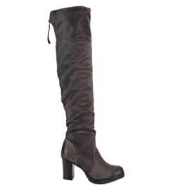 VINCEZA Alkalmi női csizma szürke VINCEZA Alkalmi női csizma szürke