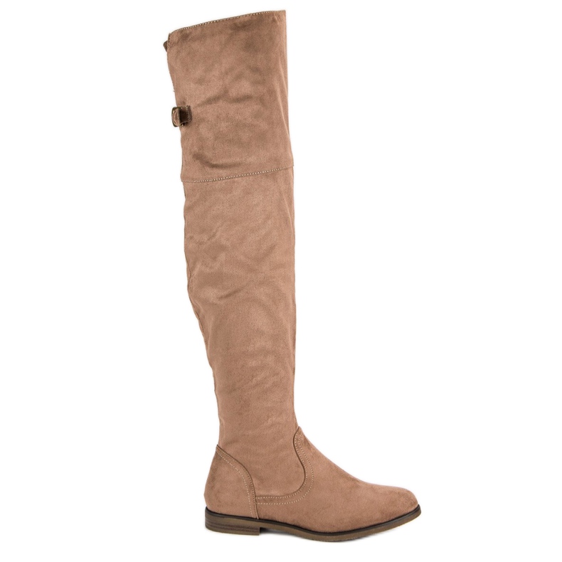 SDS Velúr combcsizma barna