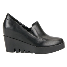 J. Star Elegáns ék cipő fekete