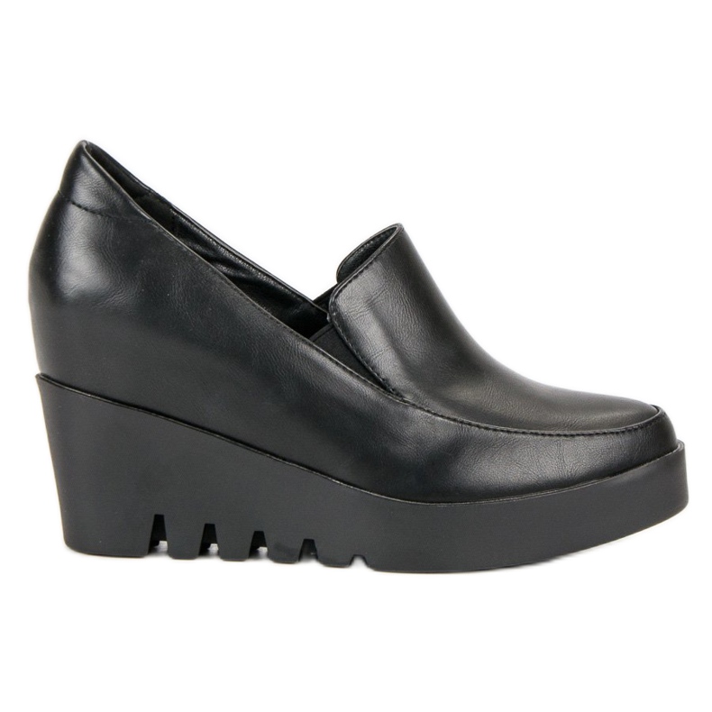 J. Star Elegáns ék cipő fekete